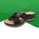Orthopedic slides for women in synthetic leather for summer