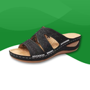 Orthopedic slides with floral design for women