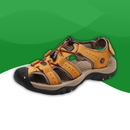 Orthopedic sandals for summer in durable fabric for men