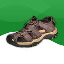 Orthopedic sandals for summer in durable fabric for men