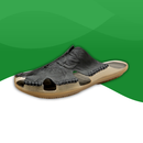 Orthopedic sandals for men in leather