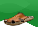 Orthopedic sandals for men in leather